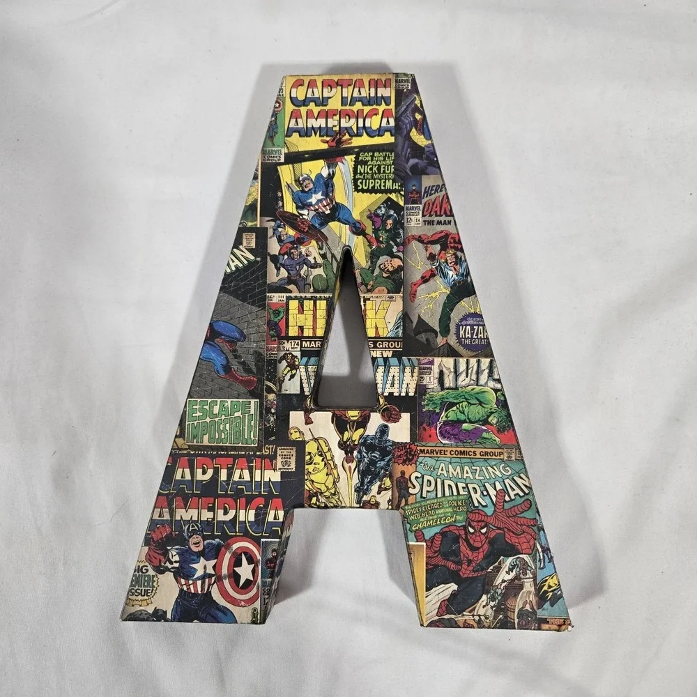 Marvel Comics Superhero Letter 